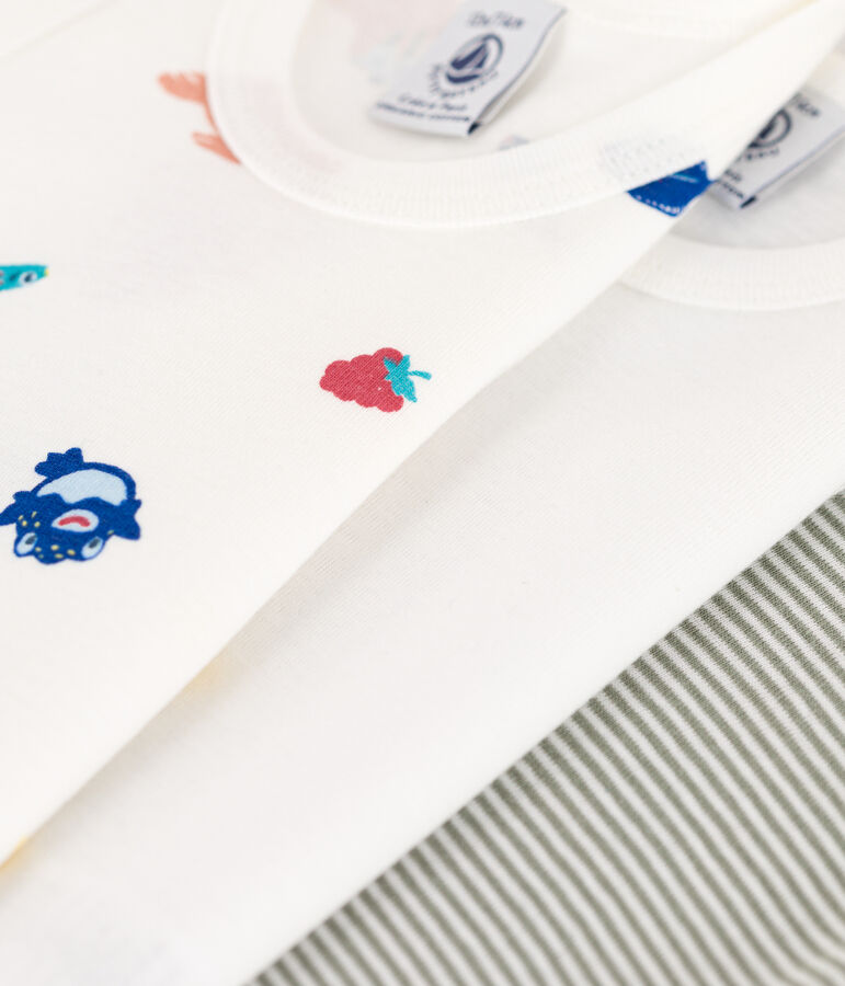 3er-Set &auml;rmellose Bodys aus Baumwolle mit Meerestiermotiven variante 1