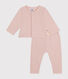 Babyset aus Cardigan und Hose aus Molton