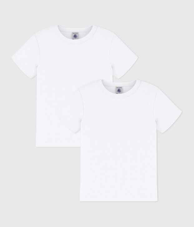 2er-Set kurz&auml;rmelige wei&szlig;e T-Shirts f&uuml;r Jungen vielfarbig