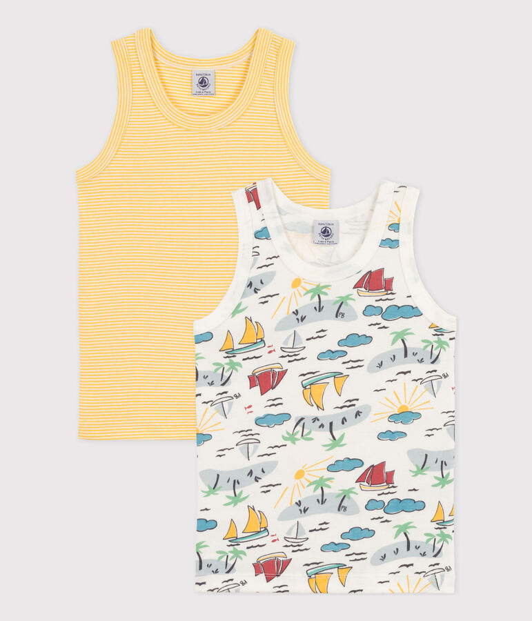 2er-Set Unterhemden aus Baumwolle f&uuml;r Jungen variante 1