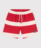 Kinder-Shorts aus Baumwolle mit Streifen rot AURORA/ AVALANCHE