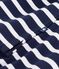Damen-Streifenshirt Marini&egrave;re aus Baumwolle blau/weiss