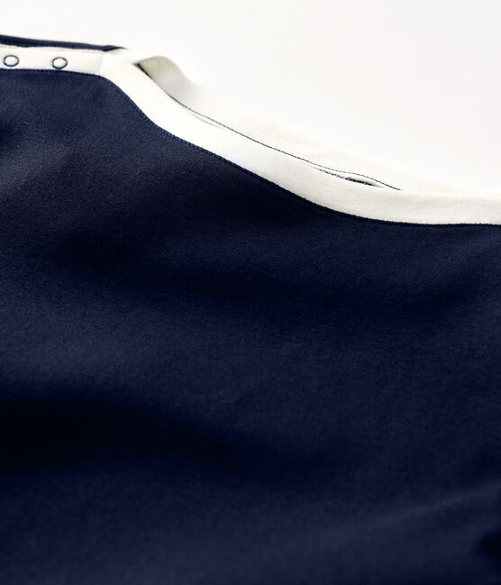 Damen-T-Shirt aus Baumwolle blau SMOKING