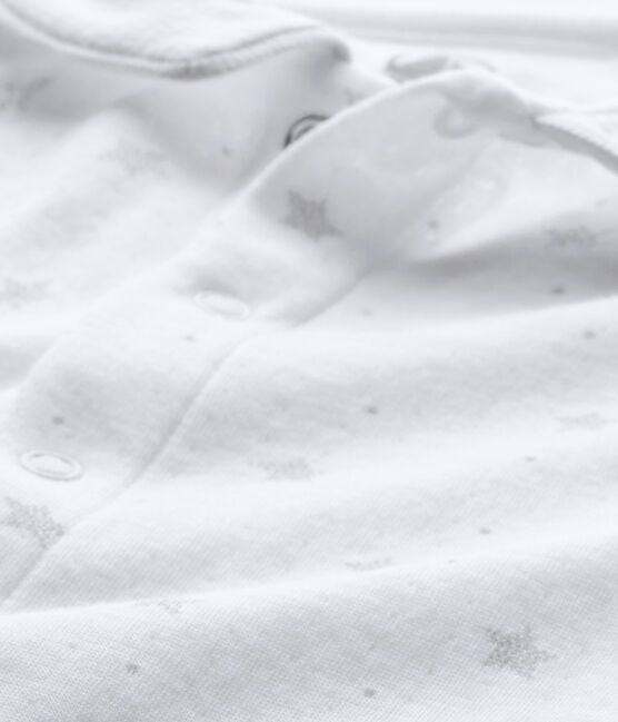 Unisex-Baby-Strampler und Mütze für Neugeborene weiss ECUME/braun SHITAKE