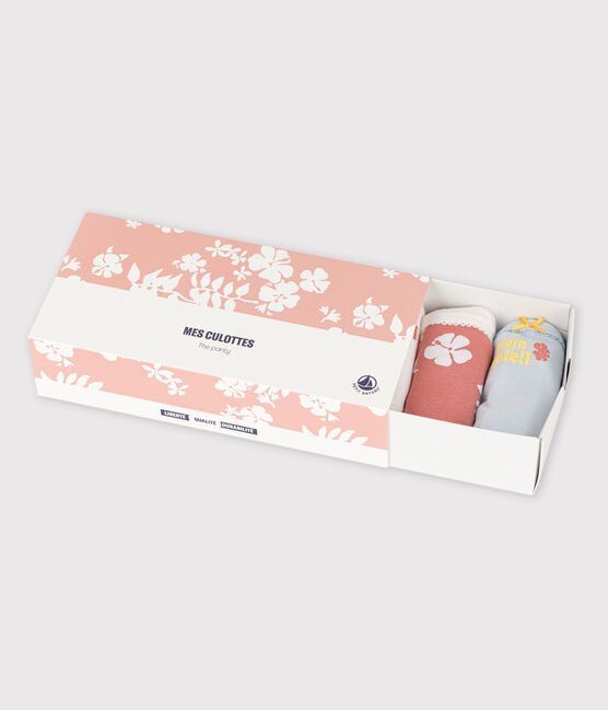 5er-Set Slips aus Baumwolle mit Hawaiimuster für Mädchen variante 1