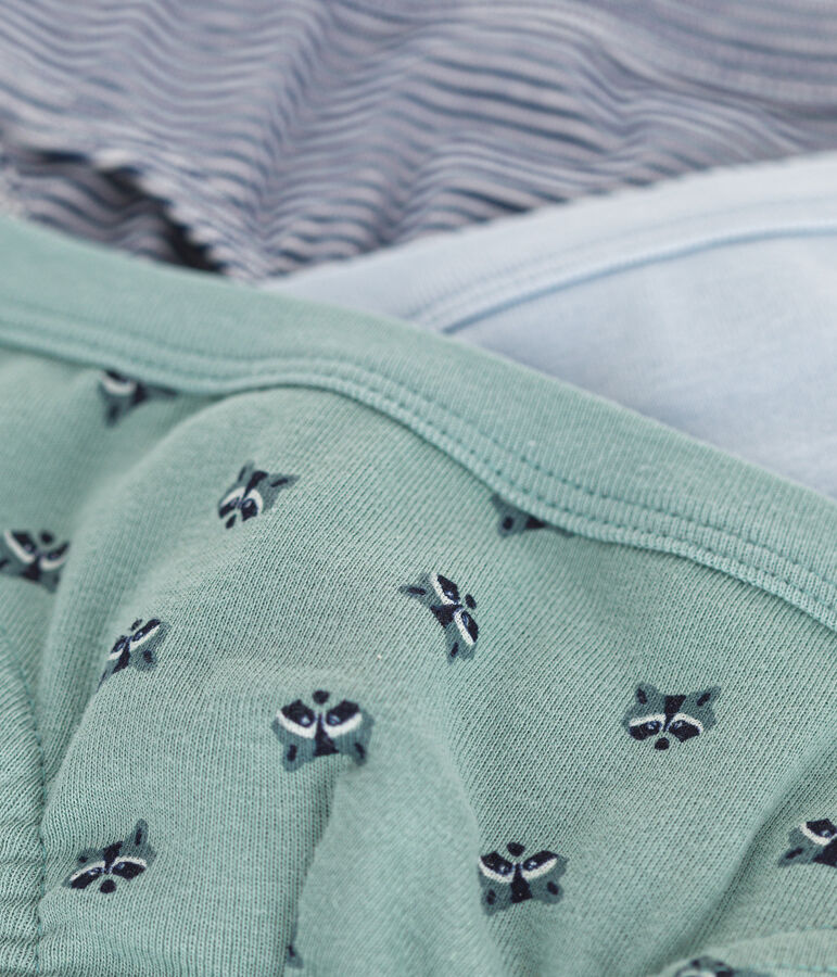 3er-Set Kinder-Slips aus Baumwolle vielfarbig