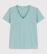 Damen-T-Shirt LE DROIT mit V Ausschnitt aus Baumwolle
