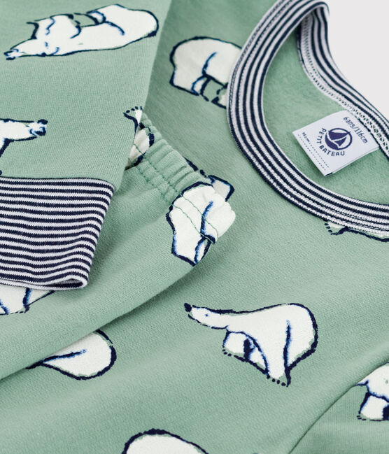Kinder-Pyjama aus Molton mit Bärmotiv SAULE/ MULTICO