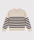 Damenpullover aus Wolle mit Marinestreifen