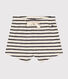 Baby-Shorts aus einfarbigem geflammtem Jersey