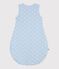 Babyschlafsack aus Baumwolle mit Walmotiv TOG-Wert 2,5 blau/weiss