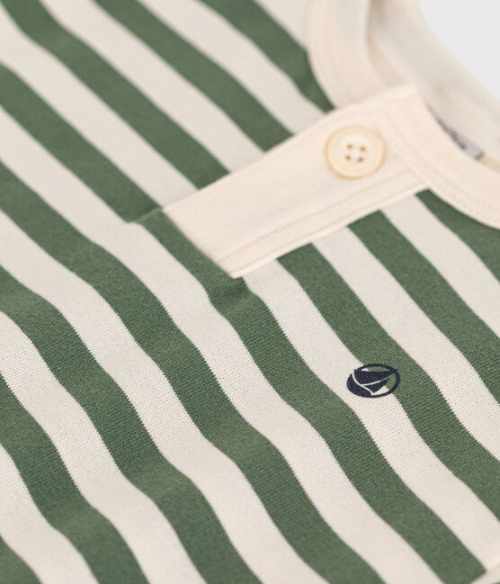 Kurzärmeliges Baby-T-Shirt aus Jersey grün CROCO/ AVALANCHE
