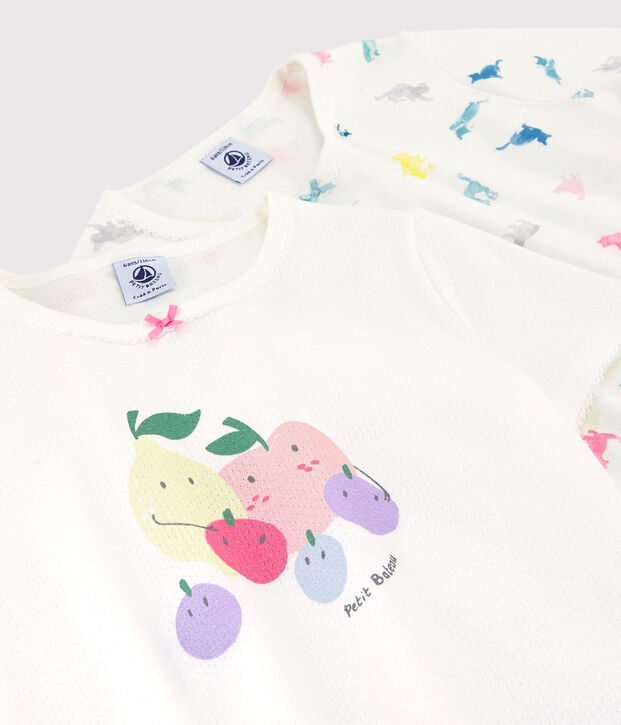 2er-Set Kinderpyjamas aus Baumwolle f&uuml;r M&auml;dchen vielfarbig