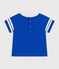 Kurzärmeliges Baby-T-Shirt aus feinem Jersey blau CALVIN