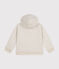 Kinder-Hoodie mit Reißverschluss aus gestepptem Doppeljersey beige MONTELIMAR CHINE