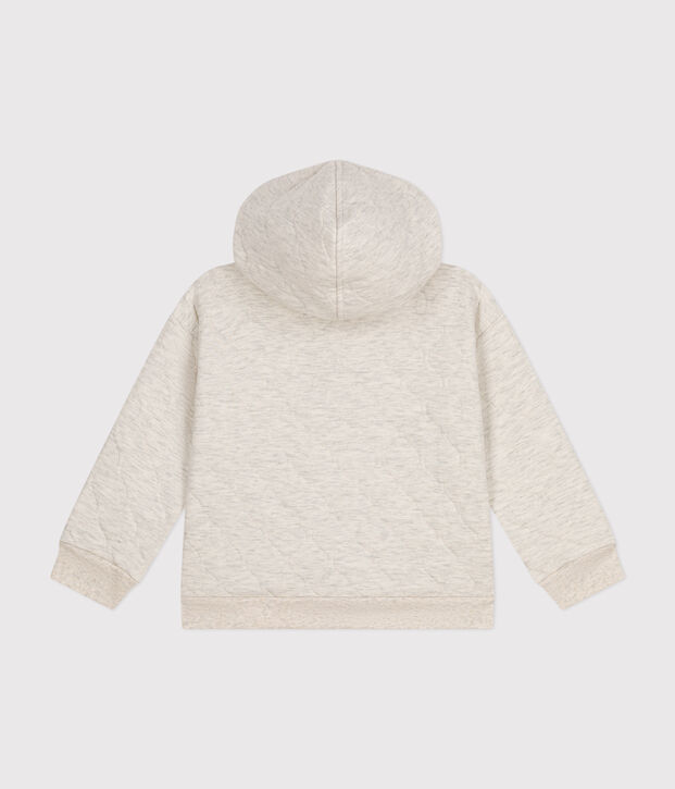 Kinder-Hoodie mit Rei&szlig;verschluss aus gestepptem Doppeljersey MONTELIMAR CHINE