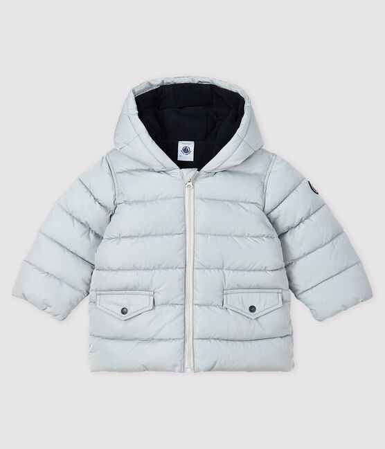 Gesteppter Baby-Anorak für Jungen grau GRIS CLAIR
