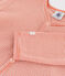Baby-Strampler aus Baumwolle mit Ringelstreifen. rosa BRANDY/weiss MARSHMALLOW