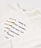 Kinder-T-Shirt mit Kapuze für Mädchen weiss MARSHMALLOW