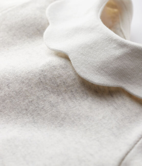 Langärmelige Baby-Bluse für Mädchen beige MONTELIMAR CHINE