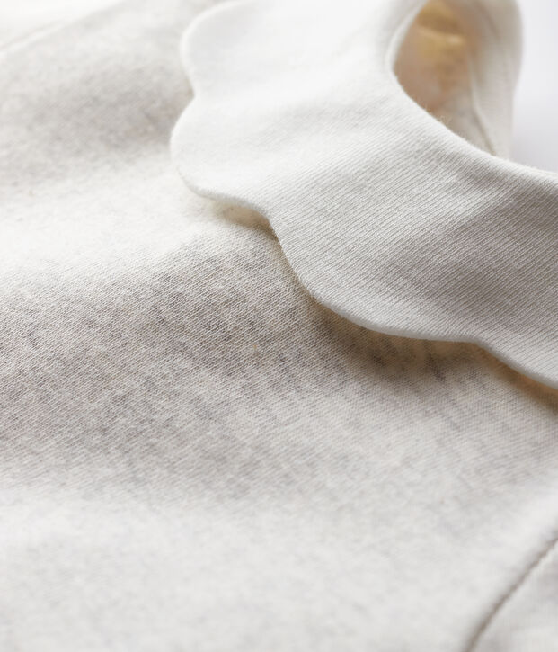 Lang&auml;rmelige Baby-Bluse f&uuml;r M&auml;dchen beige