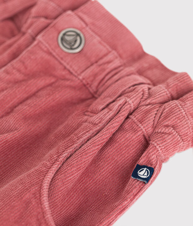 Kinder-Hose aus Fein-Cord f&uuml;r M&auml;dchen rosa