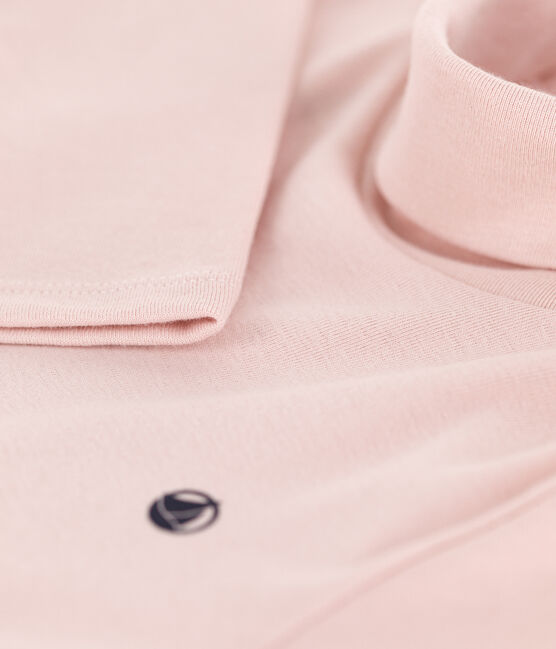 Kinder-Rollkragenshirt aus Baumwolle rosa SALINE