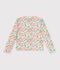 Kinder-Cardigan aus Baumwolle mit Blumenmuster weiss/vielfarbig