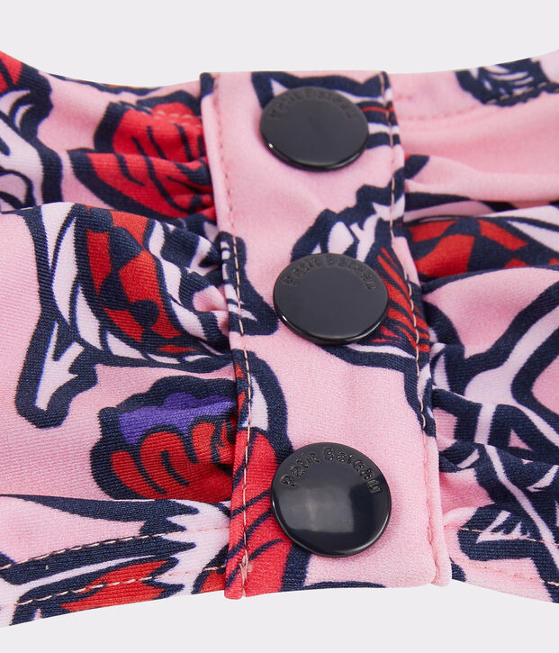Umweltfreundliches Bikini-Oberteil Damen rosa/vielfarbig