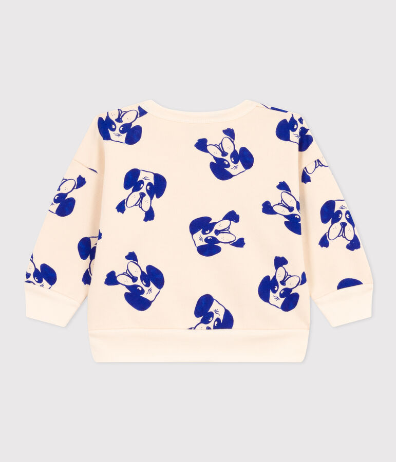 Baby-Sweatshirt aus bedrucktem Molton naturfarben/vielfarbig