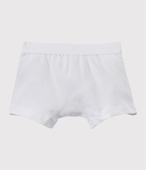 Einfarbige Jungen Boxershorts weiss