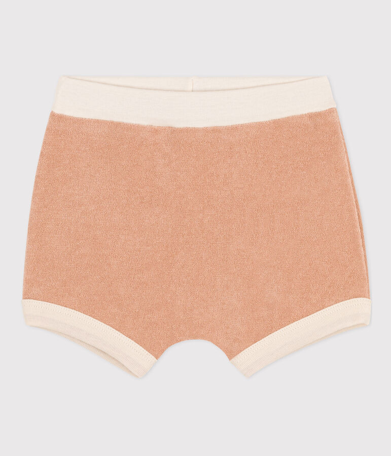 Baby-Shorts aus Frottee beige