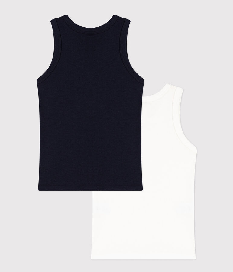 2er-Set Kinder Tanktops aus Baumwolle f&uuml;r Jungen vielfarbig