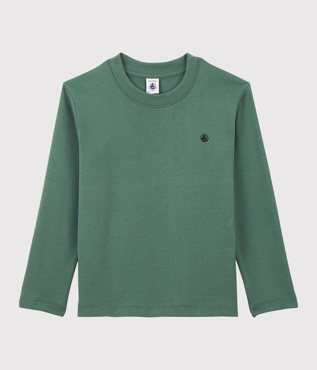 Kinder-T-Shirt aus Baumwolle f&uuml;r M&auml;dchen/Jungen gr&uuml;n