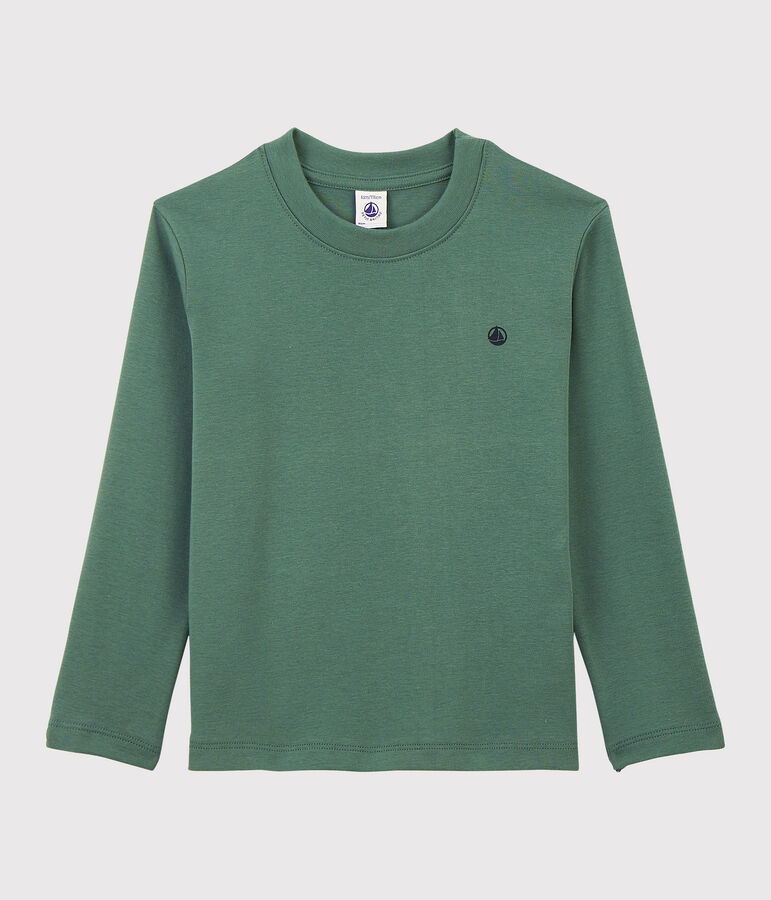 Kinder-T-Shirt aus Baumwolle f&uuml;r M&auml;dchen/Jungen gr&uuml;n