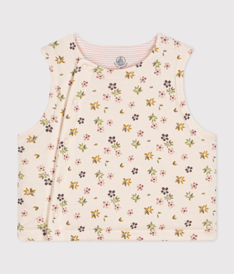 WENDBARE BABY-WESTE AUS BAUMWOLLE naturfarben/braun