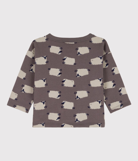 Gemustertes Baby-Sweatshirt aus Molton mit Schafmotiv BONGRIS/ MULTICO