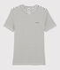 Damen-T-Shirt aus gestreifter Baumwolle mit "Je t'aime"-Schriftzug