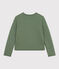 Damen-Cardigan aus gestepptem Doppeljersey grün CROCO