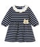Baby-Kleid mit Matrosenmuster für Mädchen blau SMOKING/weiss MARSHMALLOW
