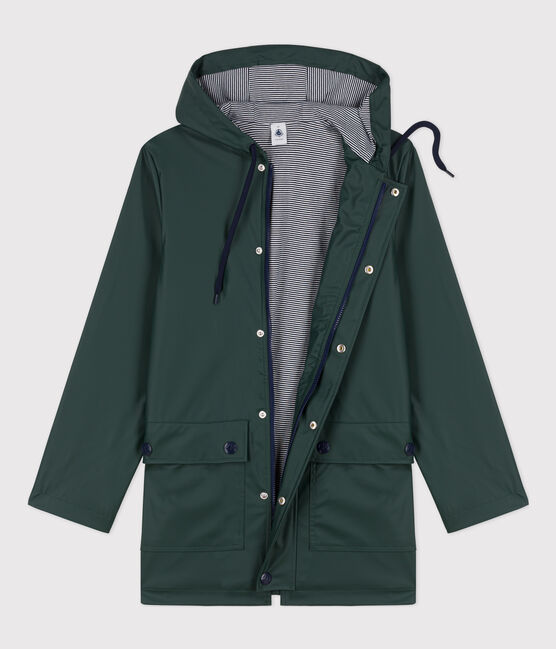 Klassische Regenjacke aus recyceltem Material und BIO-Baumwolle grün SHERWOOD