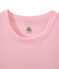 Damen-T-Shirt aus Original-Rippstrick rosa BABYLONE
