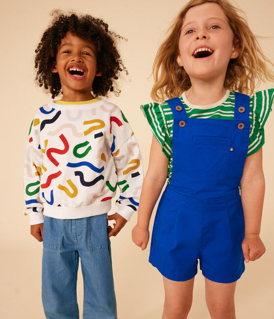 Gestreiftes T-Shirt aus Jersey Kinder/Mädchen PRADO/ AVALANCHE