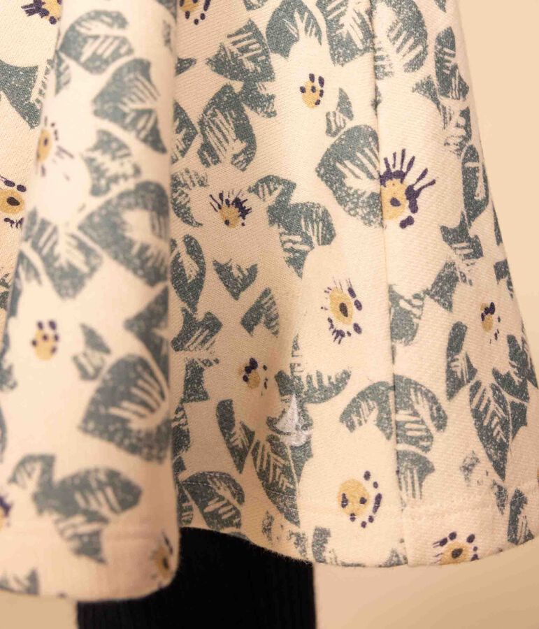 Kinderrock aus Molton f&uuml;r M&auml;dchen naturfarben/vielfarbig