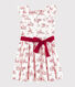 Kurzärmeliges Kinder-Kleid aus Popeline für Mädchen