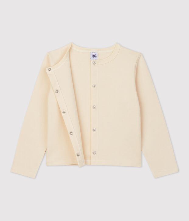 Cardigan aus Baumwolle f&uuml;r M&auml;dchen naturfarben