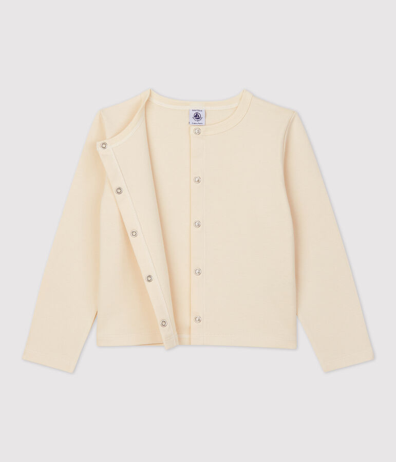 Cardigan aus Baumwolle f&uuml;r M&auml;dchen naturfarben