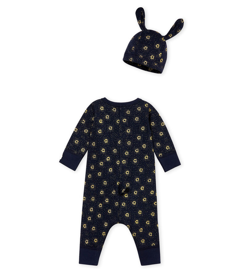 Baby Jungen Overall und M&uuml;tze im Set blau/gelb