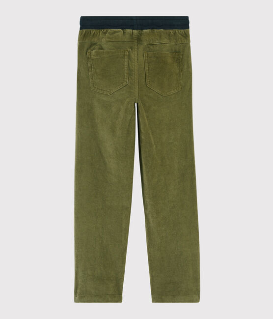 Kinder-Cordhose für Jungen grün MILITARY
