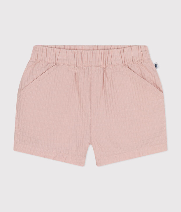 Gemusterte Baby-Shorts rosa